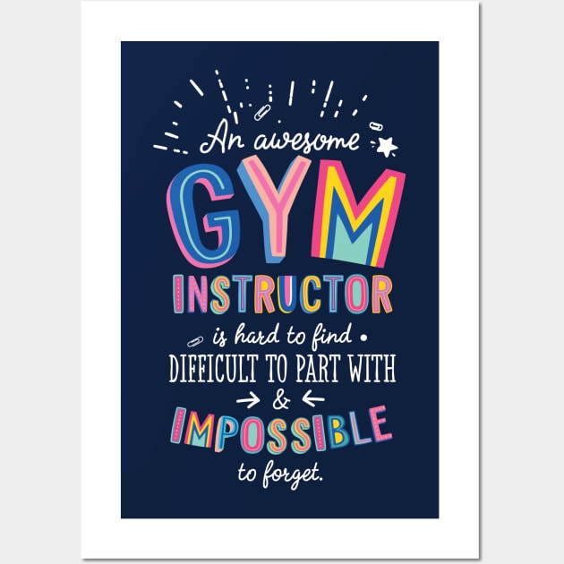 An awesome Gym Instructor Gift Idea - Impossible to Forget Quote Wall Art by BetterManufaktur